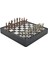 Gifthome Metal Mısır Satranç Takımı Antik ve Mermer Desenli Mdf Sandıklı Satranç Tahtası (36X36X6 Cm.) 1