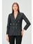 Desenli Kumaştan Blazer Ceket 2