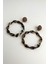 Topçuk Detay Leopar Halka Küpe (Halka 4cm) 3
