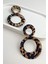 Halka Detay Leopar Sallantılı Küpe (7cm) 3