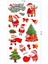 Yılbaşı Sticker Set Kabartmalı Çıkartma Etiket Sticker Noel Süslemeleri 2