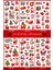 Yılbaşı Sticker Set Kabartmalı Çıkartma Etiket Sticker Noel Süslemeleri 4