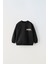 Siyah Istanbul Desenli Kışlık Pamuklu Sweatshirt Eşofman Alt-Üst Takım Unisex 3