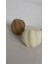 2 Büyük Boy Dekoratif Burgu Mum Dalga Mum Beyaz Renk Luks Mum Özel %100 Soya Wax Kokulu Mum 3