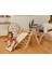 Montessori Aktivite Seti| Montessori Tırmanma Üçgeni - Kemer - Rampa Set | Ahşap Oyun Seti 3