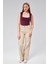 Bordo Astarlı Sıfır Kol Kare Yaka Dekolteli Çıtçıtlı Bodysuit 4
