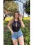 Siyah Cut Out Detaylı Büzgülü Bodysuit 1