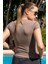 Kahverengi Basic Fitted T-Shirt / Vücuda Oturan Kesim 4