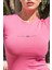 Pembe Basic Fitted T-Shirt / Vücuda Oturan Kesim 3
