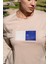 Kadın Oversize Fit Bisiklet Yaka Baskılı Kısa Kollu T-Shirt 2