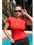 Kırmızı Basic Fitted T-Shirt / Vücuda Oturan Kesim 2