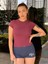 Mürdüm Fitted/vücuda Oturan Crop T-Shirt 3
