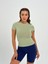 Yeşil Fitted/vücuda Oturan Crop T-Shirt 2