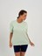 Kadın Su Yeşil Baskısız Basic Pamuklu Oversize T-Shirt 5