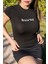 Siyah Basic Fitted T-Shirt / Vücuda Oturan Kesim 3