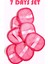 Makyaj ve Yüz Temizleyici - Sadece Su Ile Makyaj Temizleme - Pink Ped -7li Pembe Ped Set 1