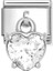 Composable Classic Charms Cubıc Zırconıa Steel, 925 Sterling Silver White Heart Renkli 2