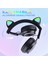 M6 Pro Cat Rgb LED Işıklı Ayarlanabilir ve Katlanabilir Kulak Üstü Bluetooth Kulaklık 3