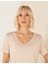 Kadın Krem Melanj Regular Fit Tişört 50246149-VR159 2