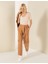 Kadın Krem Melanj Regular Fit Tişört 50246149-VR159 4