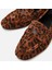 01AYH297630A379 HAKIKI Deri Leopar Kadın Loafer 3