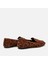 01AYH297630A379 HAKIKI Deri Leopar Kadın Loafer 4