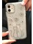 iPhone 11 Uyumlu Taşlı Çift Kedi Desenli Şeffaf Kılıf 1