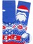 Noel Baba Desenli Havlu Çocuk Çorap ONL-02268 3