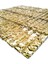 Mutfak Tezgah Arası ve Iç Dekorasyon için Altın Kristal Mozaik. Cam ölçüsü: 15x73x6 mm. File ölçüsü: 30x30 cm. ( 1 Koli = 6 File Karo = 0.54 m2 fiyatıdır ) 1
