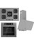 Fryart Ss Serisi Gri Set (SS038 + XE63CPR +D088 ) -75'lik Seri Kare Emaye Izgara 1