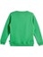Logo Crewneck Kids Green Yeşil Baskılı Çocuk Sweatshirt 3