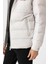 Dar Kalıp Beyaz Kapşonlu Erkek Mont 5