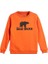 Logo Crewneck Kids Turuncu Baskılı Çocuk Sweatshirt 1