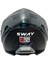 Kask Sway Sw 865 Space Black Whıte Güneş Gözlüklü 4