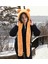 Peluşçu Dayı Kapşonlu Welsoft Peluş Bere - Atkılı - Polar Boyunluk Şalı - Rüzgar Geçirmez Kulaklı Şapka 2