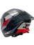 Kask Sway Sw 865 Tıtan Black White Red Güneş Gözlüklü 4