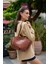 Taba Kroko Kadın Bolso Shopper El ve Omuz Çantası 1