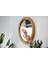 Ahşap Yuvarlak Dekoratif Ayna-Salon,Yatak Odası,Banyo Aynası 5