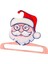 Dijital Baskılı Ahşap Elbise Askısı Noel Babalı 3