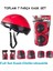 Bisiklet Scooter Kaykay Için Kask Dizlik Dirseklik Koruyucu Set Tam 7 Parça 1
