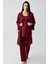Kısa Kollu Esnek Viskoz Hamile Sabahlık Pijama Takım 23104 1