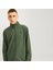 Erkek Yarım Fermuarlı Logo Baskılı Sweatshirt - Corp 1