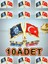 10 Adet Türk Bayrağı & Atatürk Altın Kaplama Mineli Döküm Yaka Rozeti 1