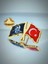 10 Adet Türk Bayrağı & Atatürk Altın Kaplama Mineli Döküm Yaka Rozeti 4