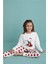 Lamb Desenli Uzun Kollu Pamuk Kız Çocuk Pijama Takımı 3