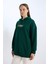 Relax Fit Baskılı Kapüşonlu İçi Yumuşak Tüylü Kalın Sweatshirt Tunik E0318AX24WN 3