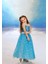 Kız Çocuk Frozen Elsa Mavi Elbise Askılı 1