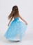 Kız Çocuk Frozen Elsa Mavi Elbise Askılı 4