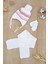Kız Bebek Ponponlu Atkı & Bere & Eldiven Takımı 0-4 Yaş STL6837 1