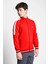 Kırmızı Çocuk Fermuarlı Sweatshirt 23B-3124 4